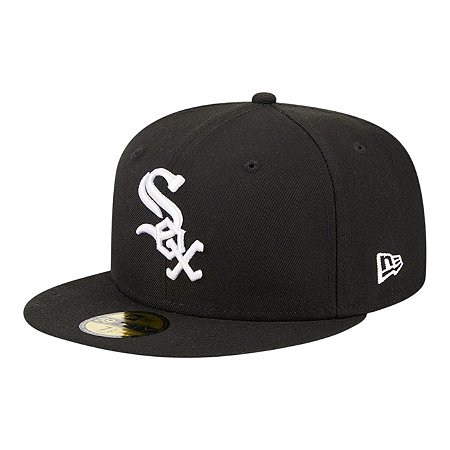 Boné New Era 5950 Eg Chicago White Sox Preto Masculino