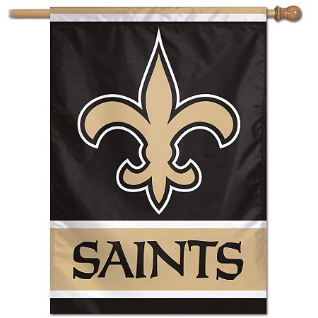 Bandeira Vertical 70x100 Logo Team New Orleans Saints