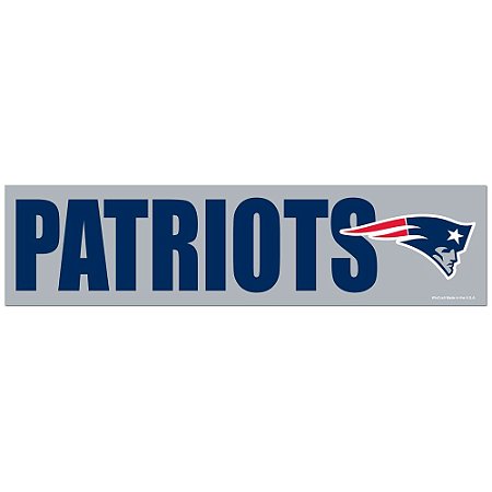 Adesivo Faixa Bumper Strip 30x7,5 New England Patriots