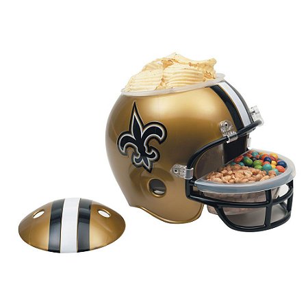 Capacete Snack Helmet Aperitivos GameDay New Orleans Saints