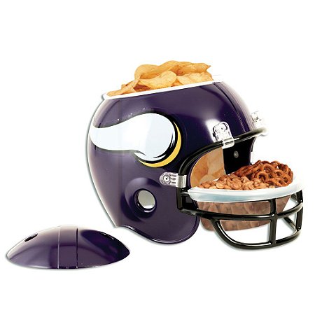 Capacete Snack Helmet Aperitivos GameDay Minnesota Vikings