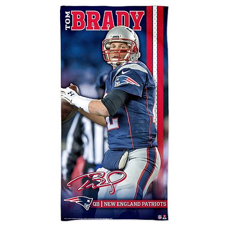 Toalha de Praia e Banho Tom Brady New England Patriots