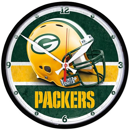 Relógio de Parede NFL Green Bay Packers 32cm