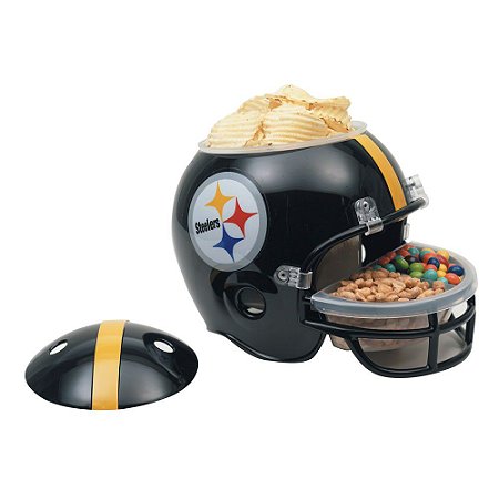 Capacete Snack Helmet Aperitivos GameDay Pittsburgh Steelers