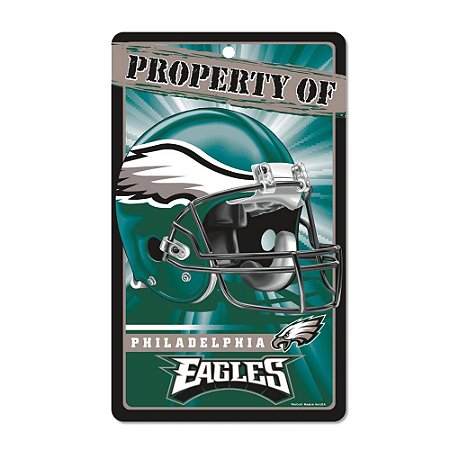 Placa Decorativa 18x30cm Philadelphia Eagles NFL