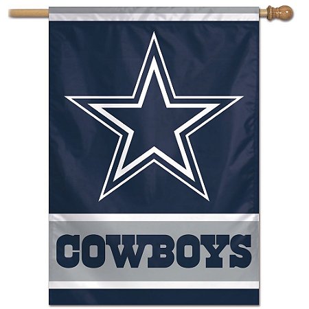 Bandeira Vertical 70x100 Logo Team Dallas Cowboys