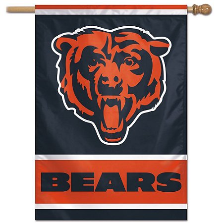 Bandeira Vertical 70x100 Logo Team Chicago Bears