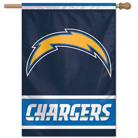 Bandeira Vertical 70x100 Logo Team Los Angeles Chargers