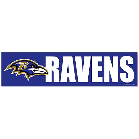 Adesivo Faixa Bumper Strip 30x7,5 Baltimore Ravens