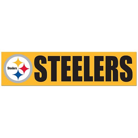 Adesivo Faixa Bumper Strip 30x7,5 Pittsburgh Steelers