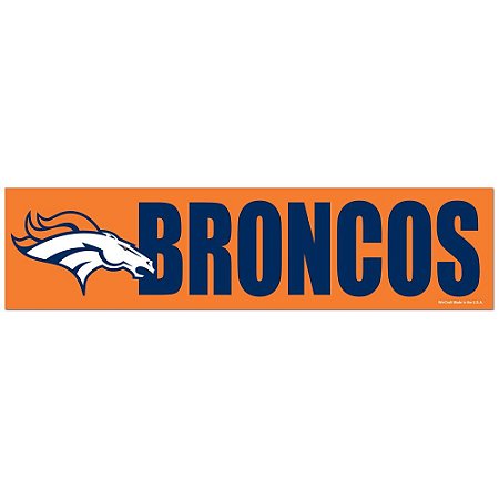 Adesivo Faixa Bumper Strip 30x7,5 Denver Broncos