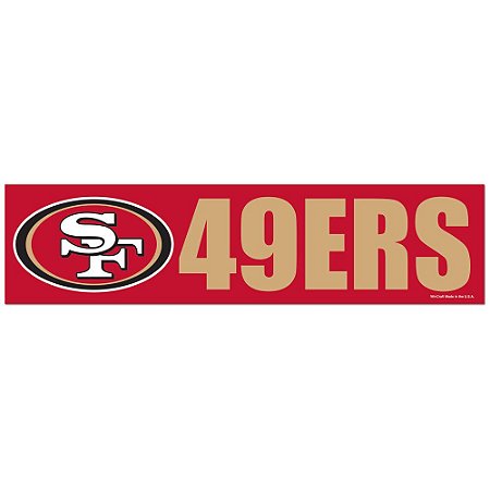 Adesivo Faixa Bumper Strip 30x7,5 San Francisco 49ers