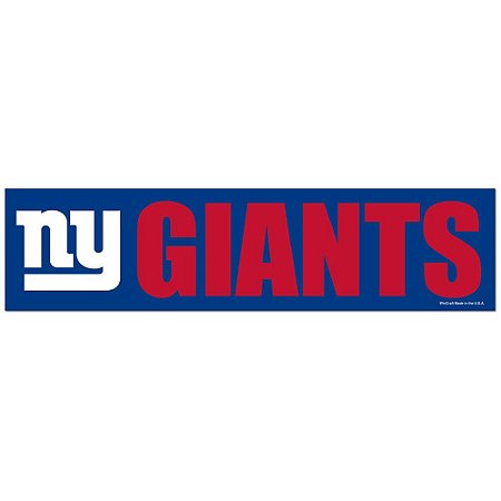 Adesivo Faixa Bumper Strip 30x7,5 New York Giants