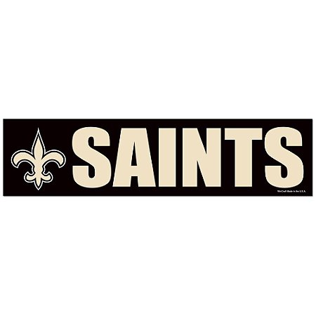 Adesivo Faixa Bumper Strip 30x7,5 New Orleans Saints