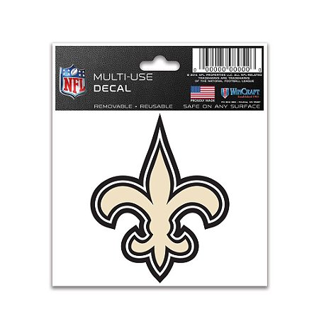 Adesivo Multi-Uso 8x10 NFL New orleans Saints