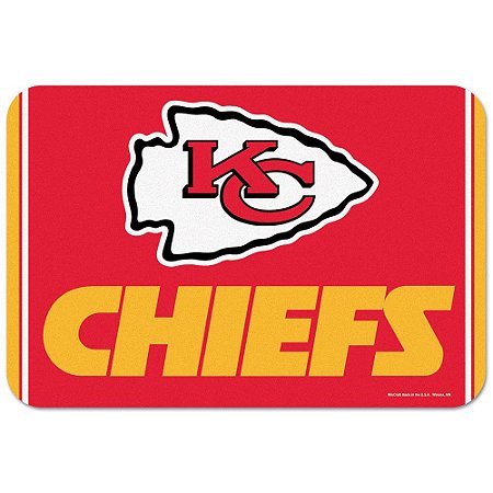 Tapete Decorativo Boas-Vindas NFL 51x76 Kansas City Chiefs