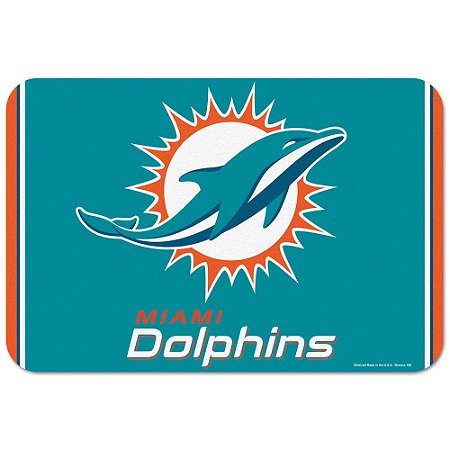 Tapete Decorativo Boas-Vindas NFL 51x76 Miami Dolphins