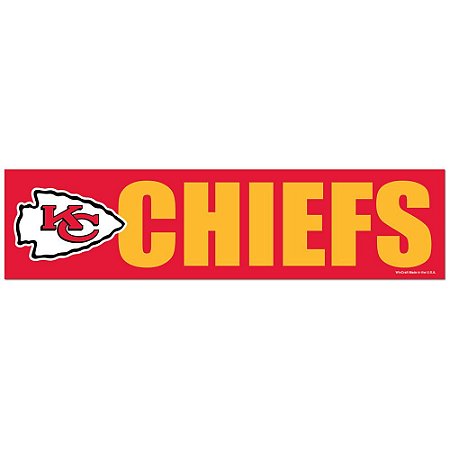 Adesivo Faixa Bumper Strip 30x7,5 Kansas City Chiefs