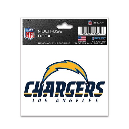 Adesivo Multi-Uso 8x10 NFL Los Angeles Chargers