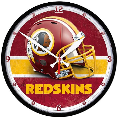 Relógio de Parede NFL Washington Redskins 32cm
