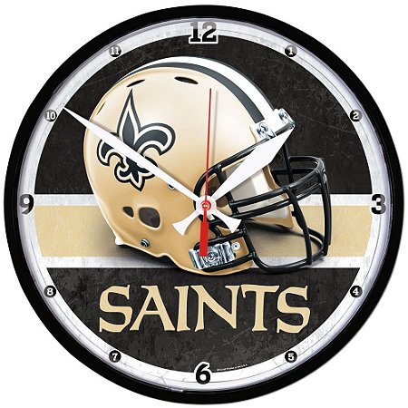 Relógio de Parede NFL New Orleans Saints 32cm