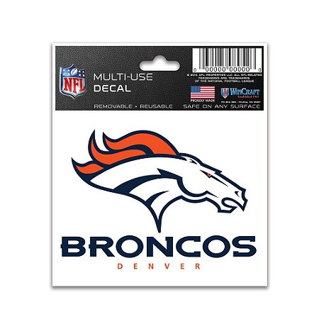 Adesivo Multi-Uso 8x10 NFL Denver Broncos