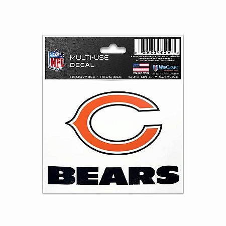 Adesivo Multi-Uso 8x10 NFL Chicago Bears