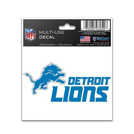 Adesivo Multi-Uso 8x10 NFL Detroit Lions