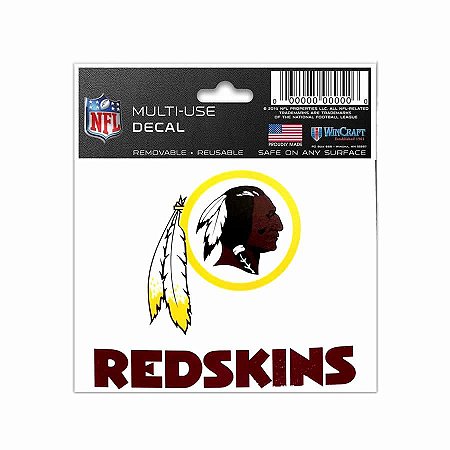 Adesivo Multi-Uso 8x10 NFL Washington Redskins