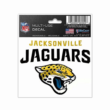 Adesivo Multi-Uso 8x10 NFL Jacksonville Jaguars