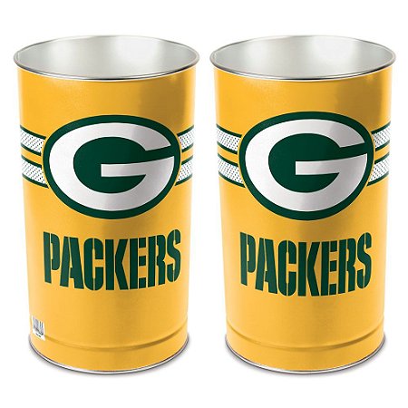 Cesto de Metal Wastebasket 38cm NFL Green Bay Packers