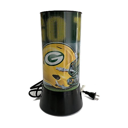 Luminária Rotativa 30cm 120V NFL Green Bay Packers