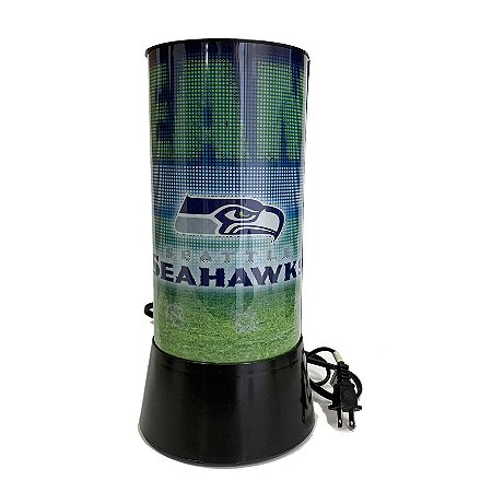 Luminária Rotativa 30cm NFL Seattle Seahawks 120V