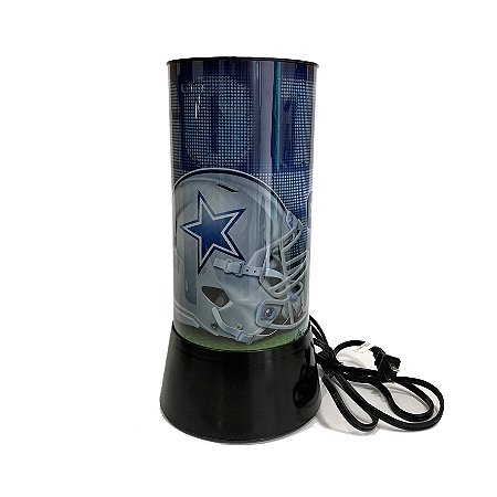 Luminária Rotativa 30cm 120v NFL Dallas Cowboys