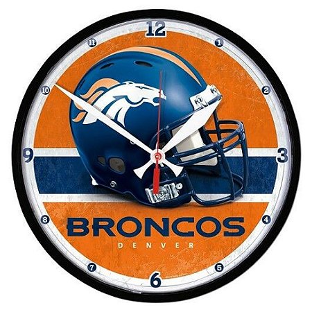 Relógio de Parede NFL Denver Broncos 32cm