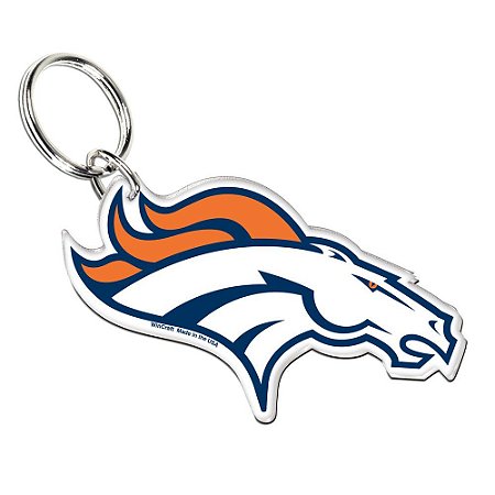 Chaveiro Premium Acrílico Denver Broncos NFL