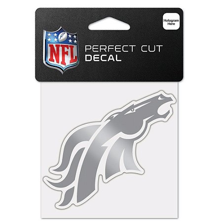 Adesivo Perfect Cut Decal Cromado NFL Denver Broncos