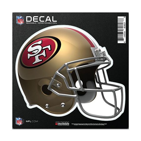 Adesivo All Surface Capacete NFL San Francisco 49ers - FIRST DOWN - Produtos  Futebol Americano NFL
