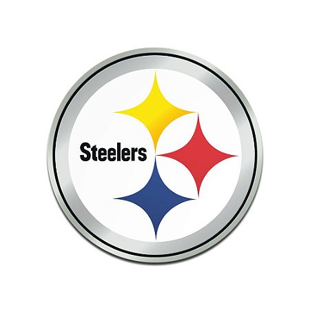 Auto Emblema Acrílico/Metal Pittsburgh Steelers NFL
