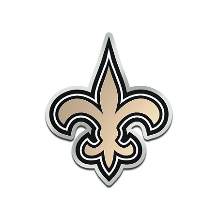 Auto Emblema Acrílico/Metal New Orleans Saints NFL