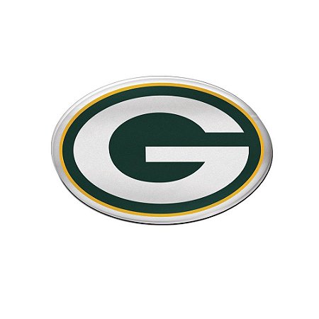 Auto Emblema Acrílico/Metal Green Bay Packers NFL
