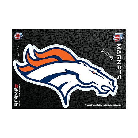 Imã Magnético Vinil 7x12cm Denver Broncos NFL