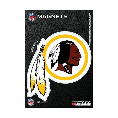 Imã Magnético Vinil 7x12cm Washington Redskins NFL