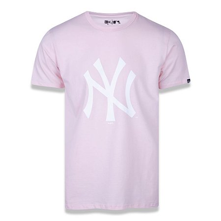 Camiseta New York Yankees Basica Tri Rosa - New Era