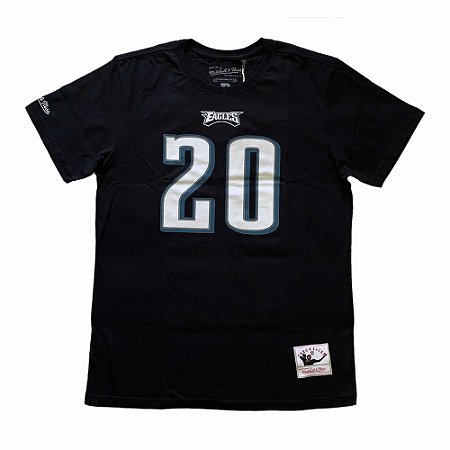 Camiseta NFL Philadelphia Eagles Player 20 Brian Dawkins Preto - M&N