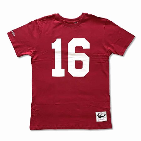 Camiseta NFL San Francisco 49ers Player 16 Joe Montana - M&N