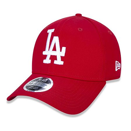 Boné Los Angeles Dodgers 3930 White on Red MLB - New Era