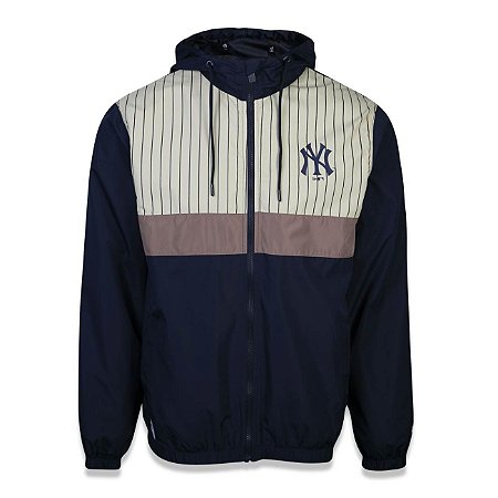 Jaqueta Quebra Vento New York Yankees 90s Cont Stripe - New Era