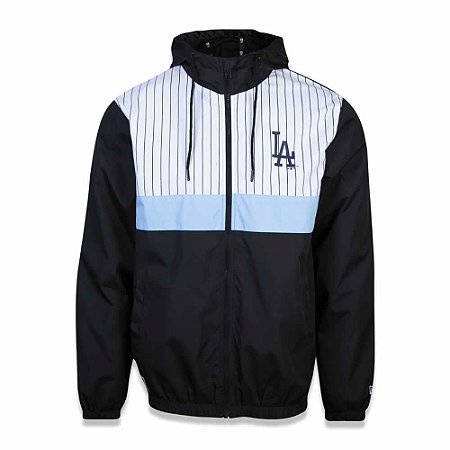 Jaqueta Quebra Vento Los Angeles Dodgers 90s Cont Stripe - New Era