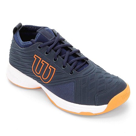 Tenis Wilson Pro Open Masculino Azul e Laranja